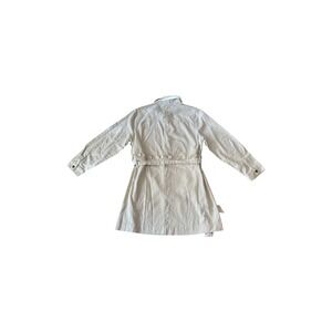 Who What Wear Utility Belted Button Front Dress Khaki Linen Blend XL